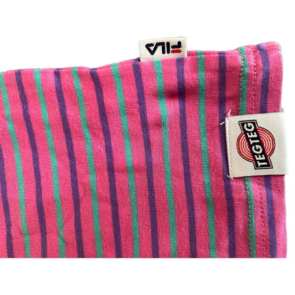 Stylish FILA Girls Pink Striped T-Shirt * Size 10/12 (NWOT)  K212 - Picture 5 of 6